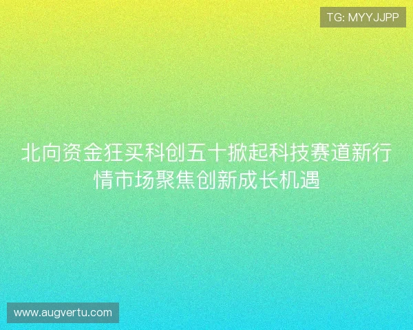北向资金狂买科创五十掀起科技赛道新行情市场聚焦创新成长机遇